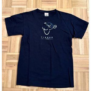Vintage Disney Store Tiger Grpahic Tee T-Shirt Mens Medium Navy Blue